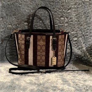 Coach Mollie Tote 25 In Signature Jacquard